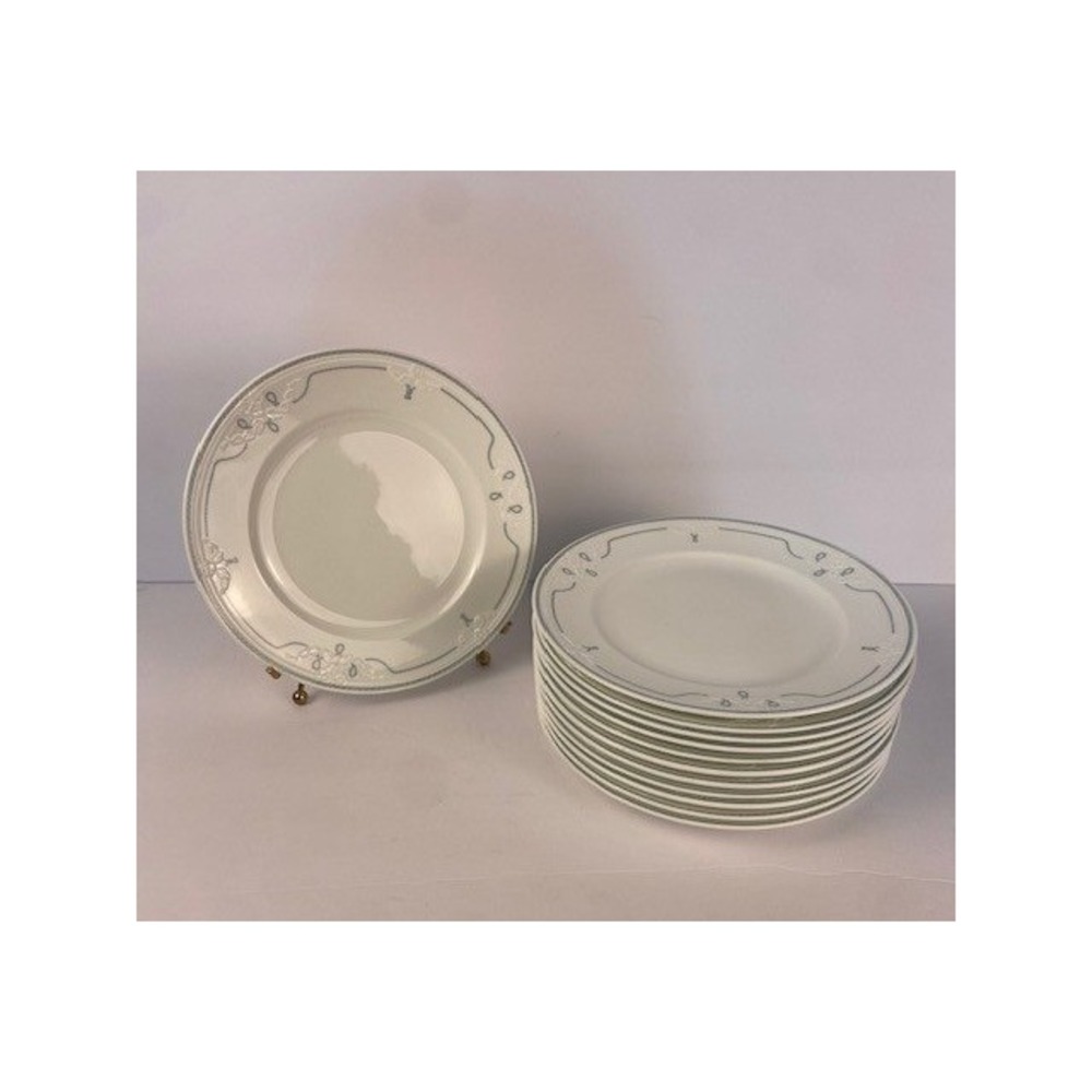 Villeroy & Boch Amado Bone China Salad Plates Set of 4 Blue Rope Floral 8.5"
